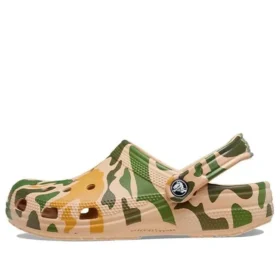 Classic Clog met camouflageprint “Khaki Green”