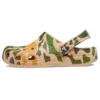 Classic Clog met camouflageprint “Khaki Green”