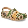 Classic Clog met camouflageprint “Khaki Green”
