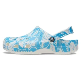Classic Clog met Duke-print “Blauw-wit”