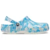 Classic Clog met Duke-print “Blauw-wit”