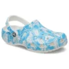 Classic Clog met Duke-print “Blauw-wit”