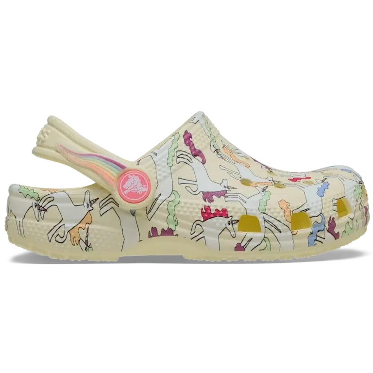 Classic Clog met eenhoornprint T Classic Clog met eenhoornprint T