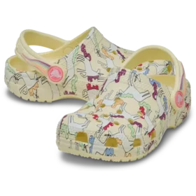 Classic Clog met eenhoornprint T
