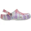 Classic Clog met krokodillenpatroon, Crocs, platte hak, sportieve, kleurrijke blauwe Sandalen