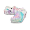 Classic Clog met krokodillenpatroon, Crocs, platte hak, sportieve, kleurrijke blauwe Sandalen