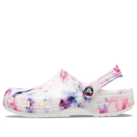 Classic Clog met Tie-Dye-print “Garnet & Multi”
