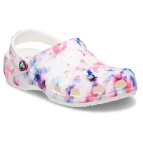 Classic Clog met Tie-Dye-print “Garnet & Multi”