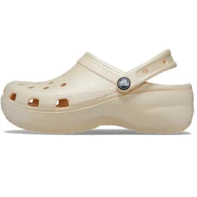Classic Clog Platform Shimmer “Vanilla”