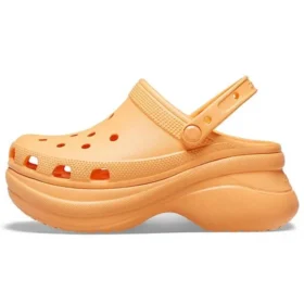 Classic Clog Retro Crocs met dikke zool Oranje sandalen met kleine walvis