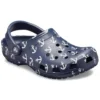 Classic Clog Sandal met print, diepblauw
