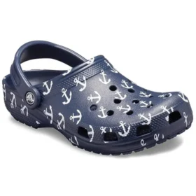 Classic Clog Sandal met print, diepblauw