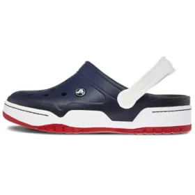 Classic Clog strandschoen blauw wit
