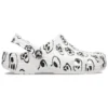 Classic Clogs met schedelprint “White Black”
