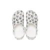 Classic Clogs met schedelprint “White Black”