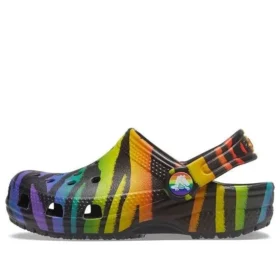 Classic Clogs met seizoensprint “Black Multi”
