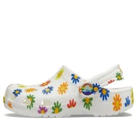 Classic Clogs met seizoensprint “White Multi”