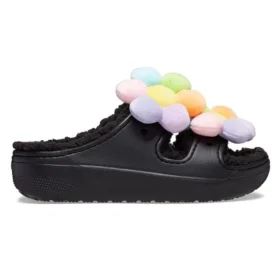 Classic Cozy Daisy Clogs “Black Multi”