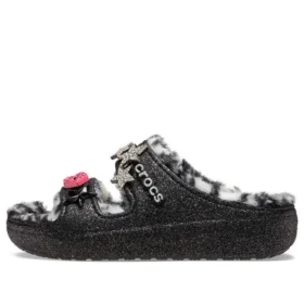Classic Cozzzy Disco Glitter Sandalen “Zwart”