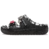 Classic Cozzzy Disco Glitter Sandalen “Zwart”