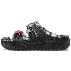 Classic Cozzzy Disco Glitter Sandalen “Zwart”
