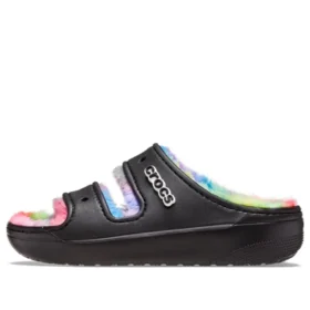 Classic Cozzzy Spray Dye-Sandalen “Black Multi”