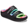 Classic Cozzzy Spray Dye-Sandalen “Black Multi”
