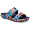 Classic Crocs Retro sandalen met bloemenprint “Blue Multi”