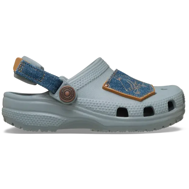 Classic Denim-Clog voor peuters met verstelbare hielband Classic Denim-Clog voor peuters met verstelbare hielband