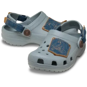 Classic Denim-Clog voor peuters met verstelbare hielband