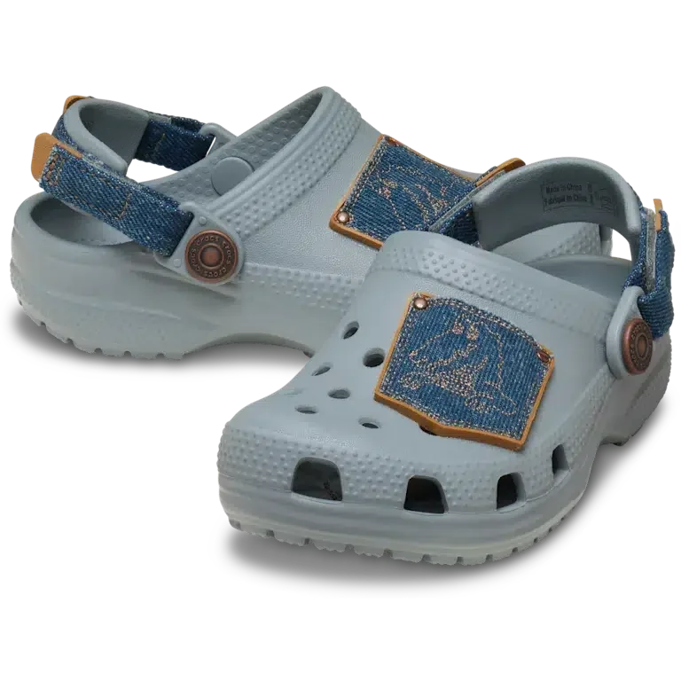 Classic Denim-Clog voor peuters met verstelbare hielband Classic Denim-Clog voor peuters met verstelbare hielband