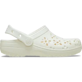 Classic Floral Clog with Cut-Outs for Kids