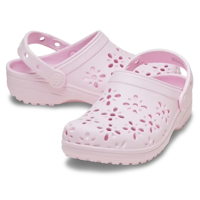 Classic Floral Clog with Cut-Outs for Kids Classic Floral Clog with Cut-Outs for Kids