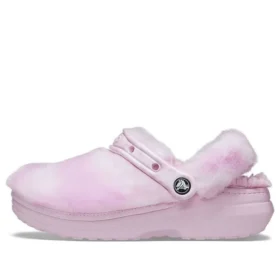 Classic Fur Sure Clogs Ballerina “Roze Wit”