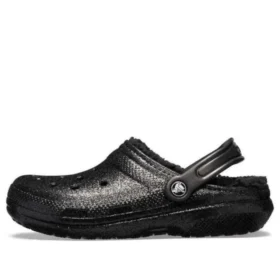Classic Glitter Lined Clogs “Black”