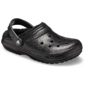Classic Glitter Lined Clogs “Black”