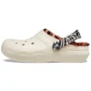 Classic Lined Animal Remix-clog “Zwart”