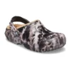 Classic Lined Clog “Black White Beige”