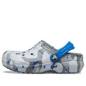 Classic Lined Clog “Grijs Wit Blauw”