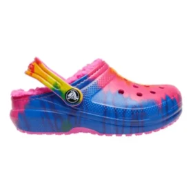 Classic Lined Clog met TieDye-print “Blue Pink”