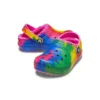 Classic Lined Clog met TieDye-print “Blue Pink”