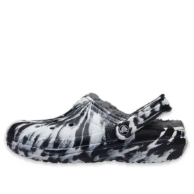 Classic Lined Clog Outdoor Sandalen “Marbled White Black”