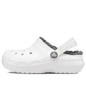 Classic Lined Clogs “White Grey”