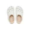 Classic Lined Geometrical Clog “White”