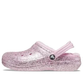 Classic Lined Glitter Clogs “Pink”