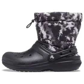 Classic Lined Neo Puff Tie-Dye Laarzen “Black White”