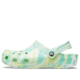 Classic Marbled Clogs “Groen Geel”