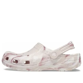 Classic Marbled Clogs “White Pink”