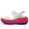 Classic Mega Crush Sandal “Wit Rood Paars”