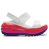 Classic Mega Crush Sandal “Wit Rood Paars”